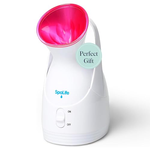 SpaLife Nano Ionic Facial Steamer - Face Steamer for Deep Facial Cleaning, Skin Hydration, and Pore Unclogging - Facial Humidifier for Skin Care - Portable and Professional Spa Facial Steamer