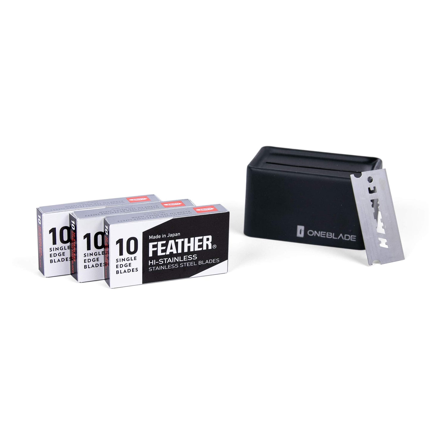 30 Feather FHS-10 Japanese Steel Razor Blades - Refill for OneBlade Core, Hybrid, & Genesis Razors - Single Blade Razor