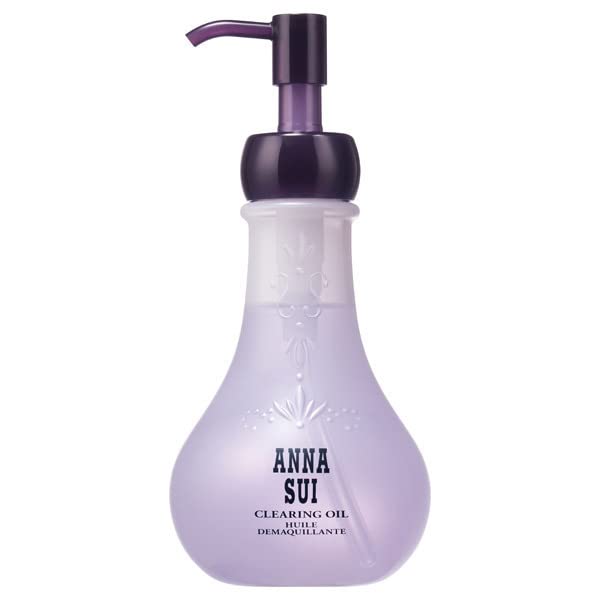 ANNA SUI Clearing Oil, Cleansing Oil, Makeup Remover to Cleanse and Melt Waterproof Makeup, Moisturizing, Double Cleanse, Botanical Oil, 6.7 Fl Oz