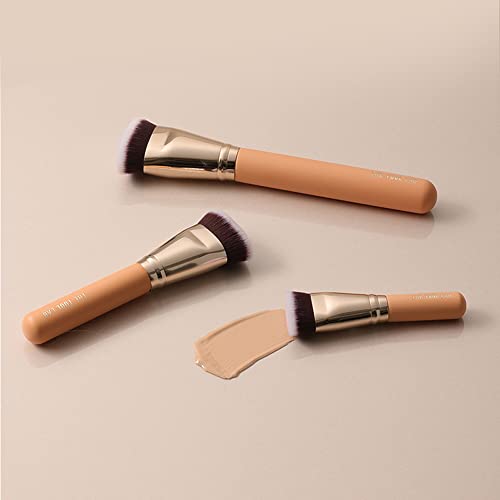 THE TOOL LAB 101 Multitasker Foundation Makeup Brush - Flat Top Face Perfect Liquidfoundation Blending Liquid, Cream or Flawless Cosmetics, Buffing, Stippling, Liquid, Cream or Flawless Professional - Premium Quality Synthetic Dense Bristles Cosmetic