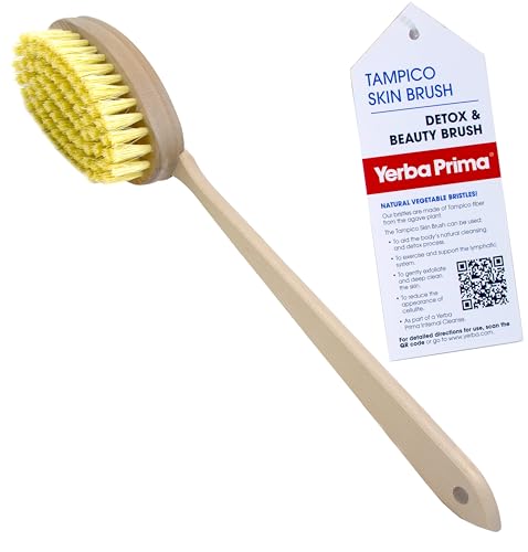 Yerba Prima Tampico Skin Brush for Exfoliation and Blood Circulation - 1 Brush