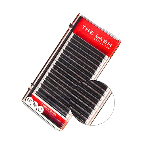 THE LASH SUPPLY Volume Eyelash Extension Professional Supplies, C/CC/D Curl, 8-25mm Length, 0.05/0.07/0.10 Thickness, Fake Eye Lashes, Soft and Lightweight Lashes Mixed to Mixed Length Pack