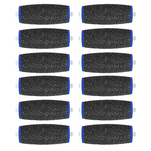 12 Pack Extra Coarse Replacement Roller for Amope Pedi,Replacement Head Refills Compatible with Amope Pedi Refills Electronic Perfect Foot File