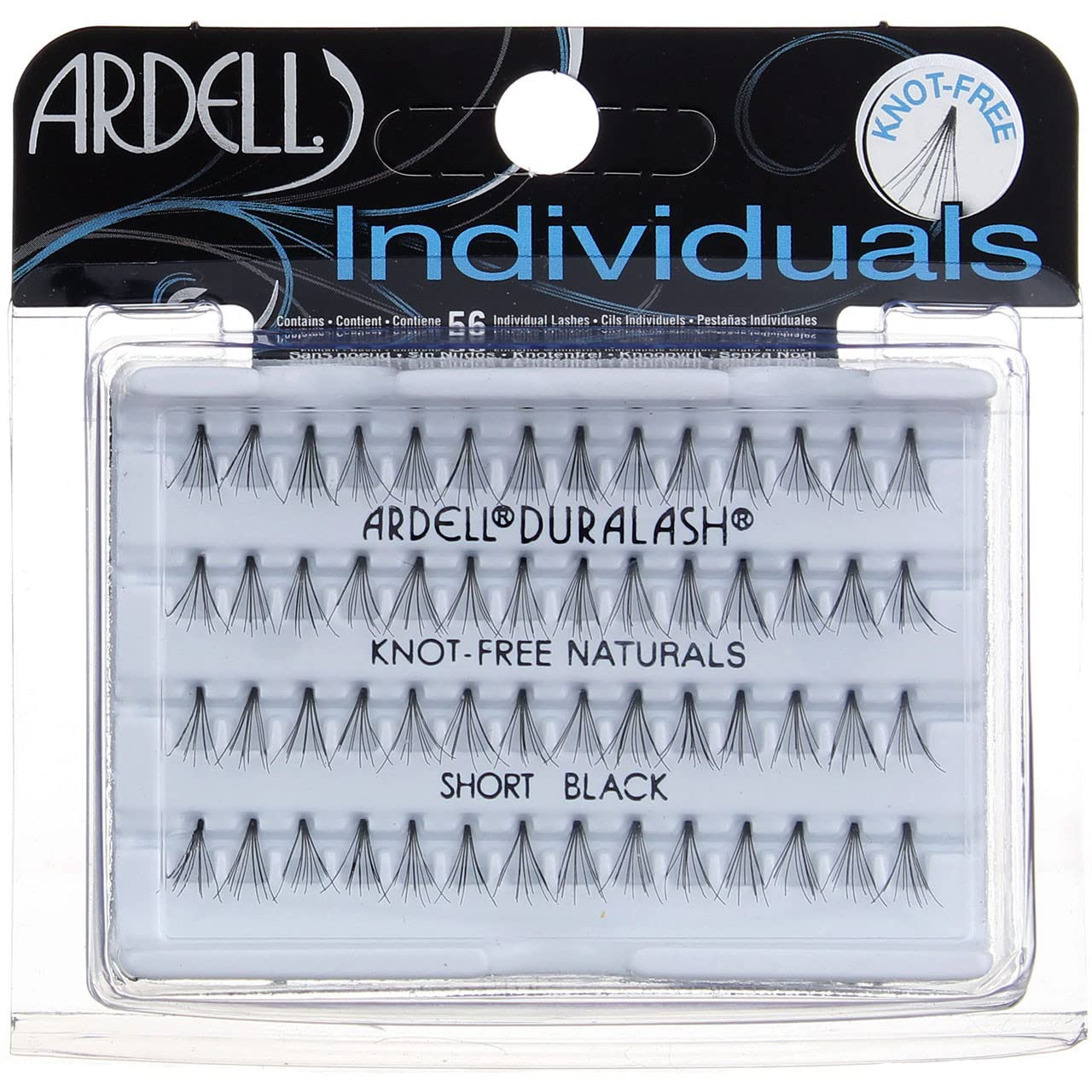 Ardell DuraLash Naturals Flare Individual Lashes, Short Black 56 ea (Pack of 12)