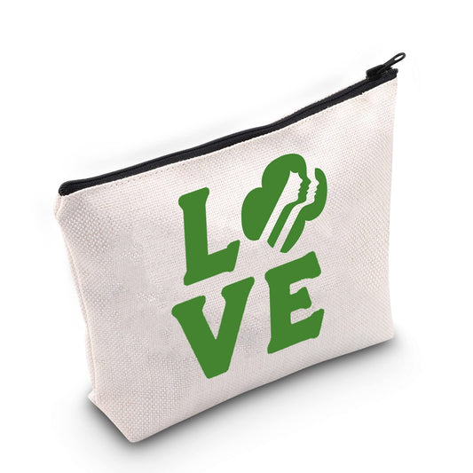 TSOTMO Scout Gift Scout Leader Gift Scout Cookies Pack Scout Camping Cosmetic Case Toiletry Bags For Scout Troop Leader Gift (LOVE Scout)