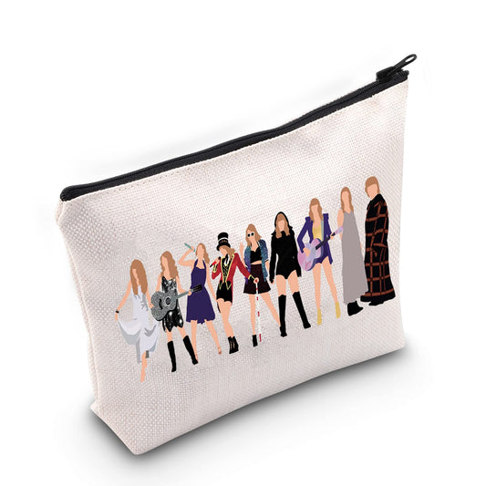 WZMPA Music Lover Cosmetic Bag Singer Fans Gift You Are Braver Stronger Smarter Than You Think Makeup Zipper Pouch Bag For Women Girls (T)