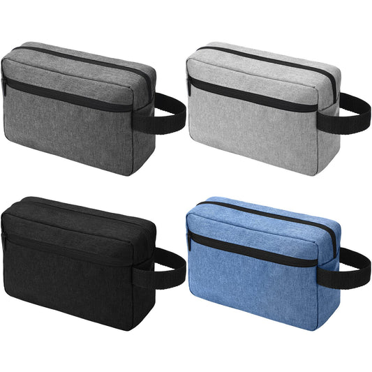 4 Pack Toiletry Bag Water Resistant Shaving Bag Toiletry Travel Bag Cosmetic Bag for Men Portable Storage Bags for Women Makeup Pouch Organizer with Large Capacity for Toiletries (Classic Color)