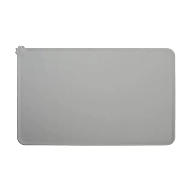 Silicone Pet Bowl Mat Gray 48x30cm