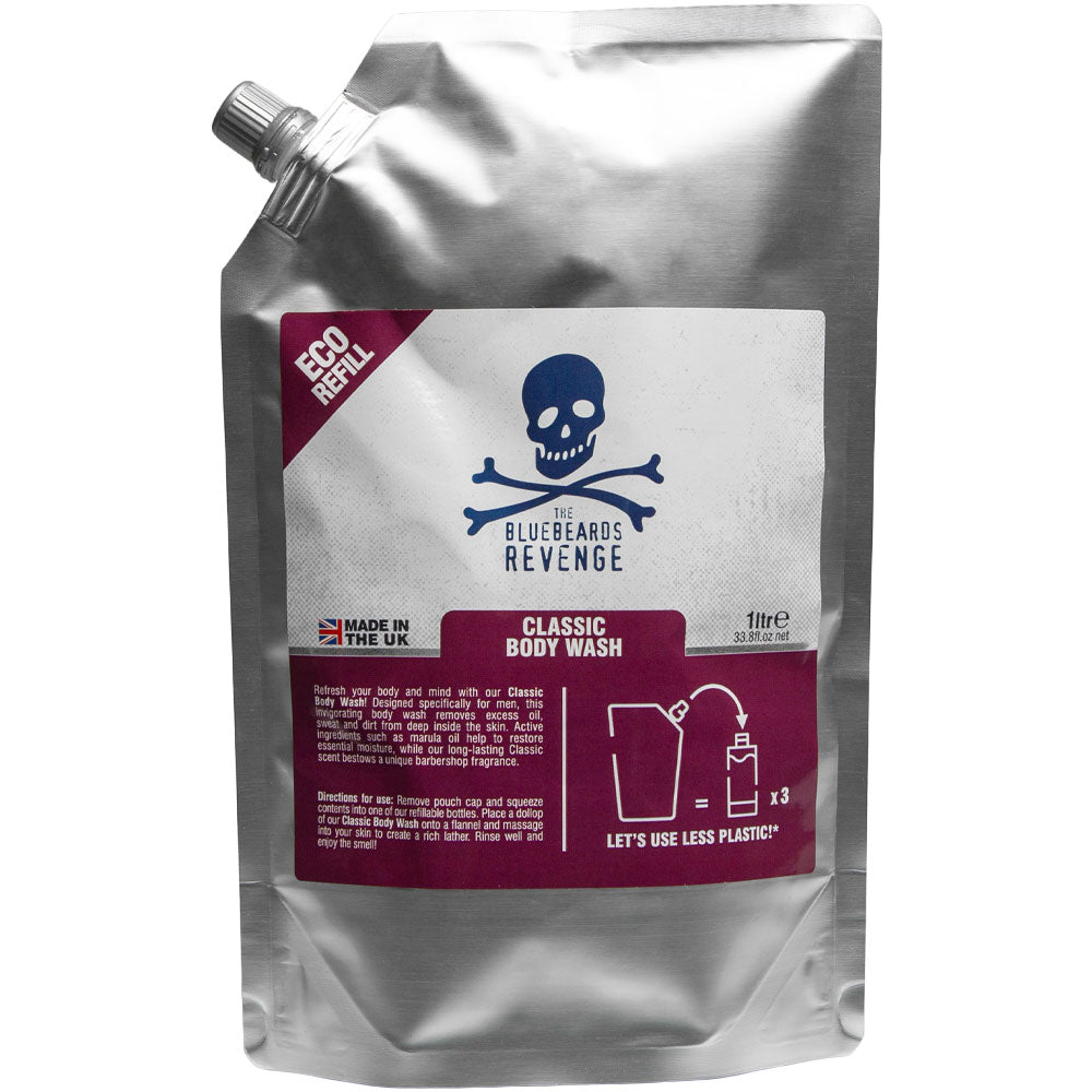 The Bluebeards Revenge Classic Body Wash Refill Pouch - 1000ml