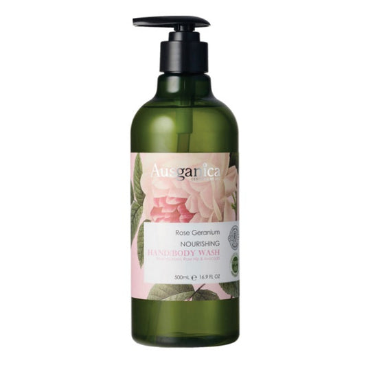 Ausganica Rose Geranium Nourishing Hand/Body Wash 500ml