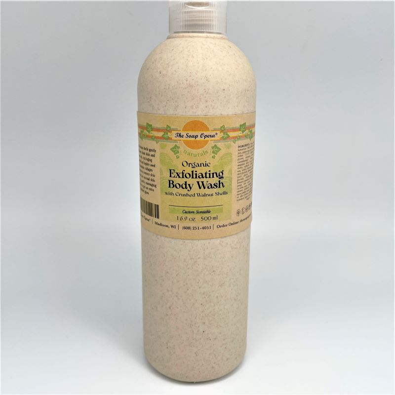 The Soap Opera Naturals Organic Spa Exfoliating Body Wash 16.9oz 500ml Custom Scentable choose a fragrance