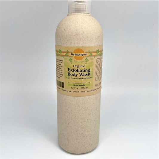 The Soap Opera Naturals Organic Spa Exfoliating Body Wash 16.9oz 500ml Custom Scentable choose a fragrance
