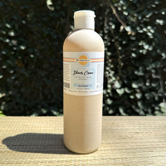 The Soap Opera Spa Collection White Tea & Shea Butter Shower Cream (Custom Scentable)