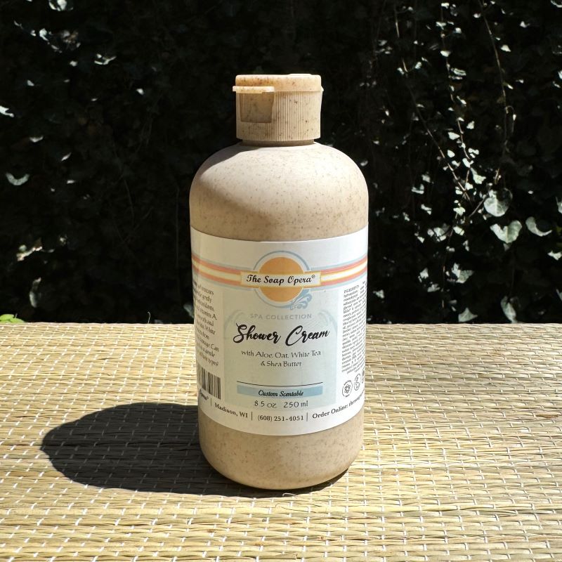 The Soap Opera Spa Collection White Tea & Shea Butter Shower Cream (Custom Scentable)